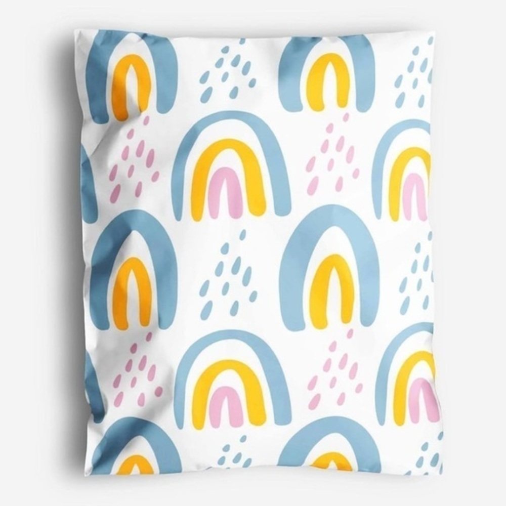20 (10” x 13”) Colorful Boho Rainbow Poly Mailers Poly Bags